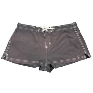 Nike Black Board Shorts‎ Swim Trunks Contrast Stitch Low Rise Small